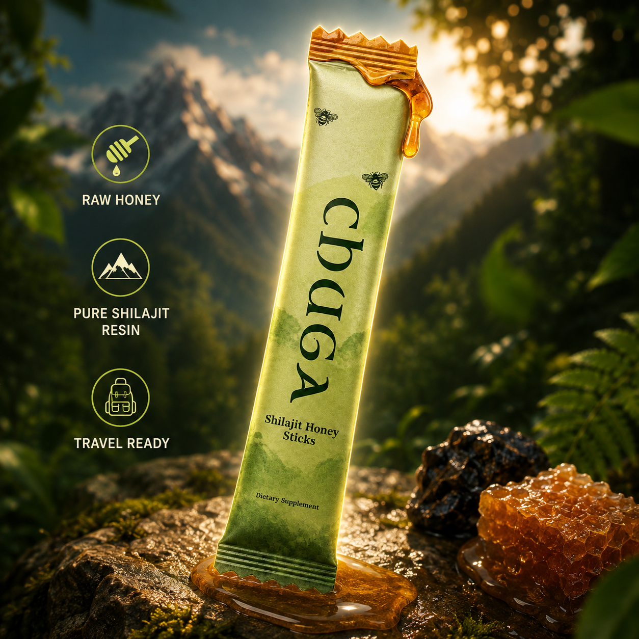 Shilajit Honey Sticks